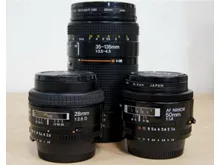 ニコン/Nikon　28mm、50mm、35-135mm