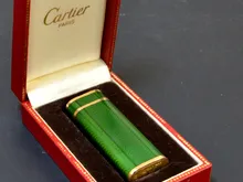 18金製エナメル　カルティエライター