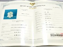 ダイヤ　鑑定書