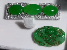 翡翠 帯留