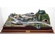 ジオラマ　完成版鉄道風景模型